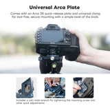 DigitalFoto VH-1AS  Foldable Vertical L-Bracket With Arca-Swiss Plate