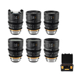 Set of 6 APO Cambrian Prime PL-Mount Cine Lenses 