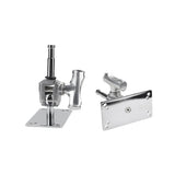 EI-A64 5/8" Baby Swivel with Wall Plate
 Example of Fully Extended and showing base of plate