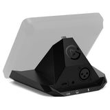 Elgato XLR Dock MK.2 Audio Interface for Stream Deck+ Angled Facing Left with Stream Deck Plus Attached