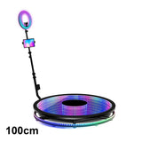 100cm 360° Infinity Glass LED Photo Booth for 1-6 people