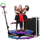 100cm 360° Infinity Glass LED Photo Booth for 1-6 people