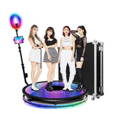 100cm 360° Infinity Glass LED Photo Booth for 1-6 people