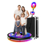 100cm 360° Infinity Glass LED Photo Booth for 1-6 people