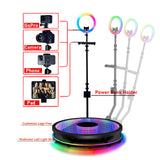 100cm 360° Infinity Glass LED Photo Booth for 1-6 people