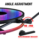 100cm 360° Infinity Glass LED Photo Booth for 1-6 people