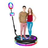 80cm 360° Metal LED Photo Booth for 1–4 People