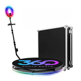 80cm 360° Metal LED Photo Booth for 1–4 People
