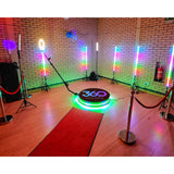 80cm 360° Metal LED Photo Booth for 1–4 People