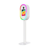 Portable Oval iPad Photo Booth with RGB Ring Light Stand