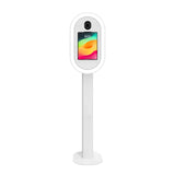 Portable Oval iPad Photo Booth with RGB Ring Light Stand