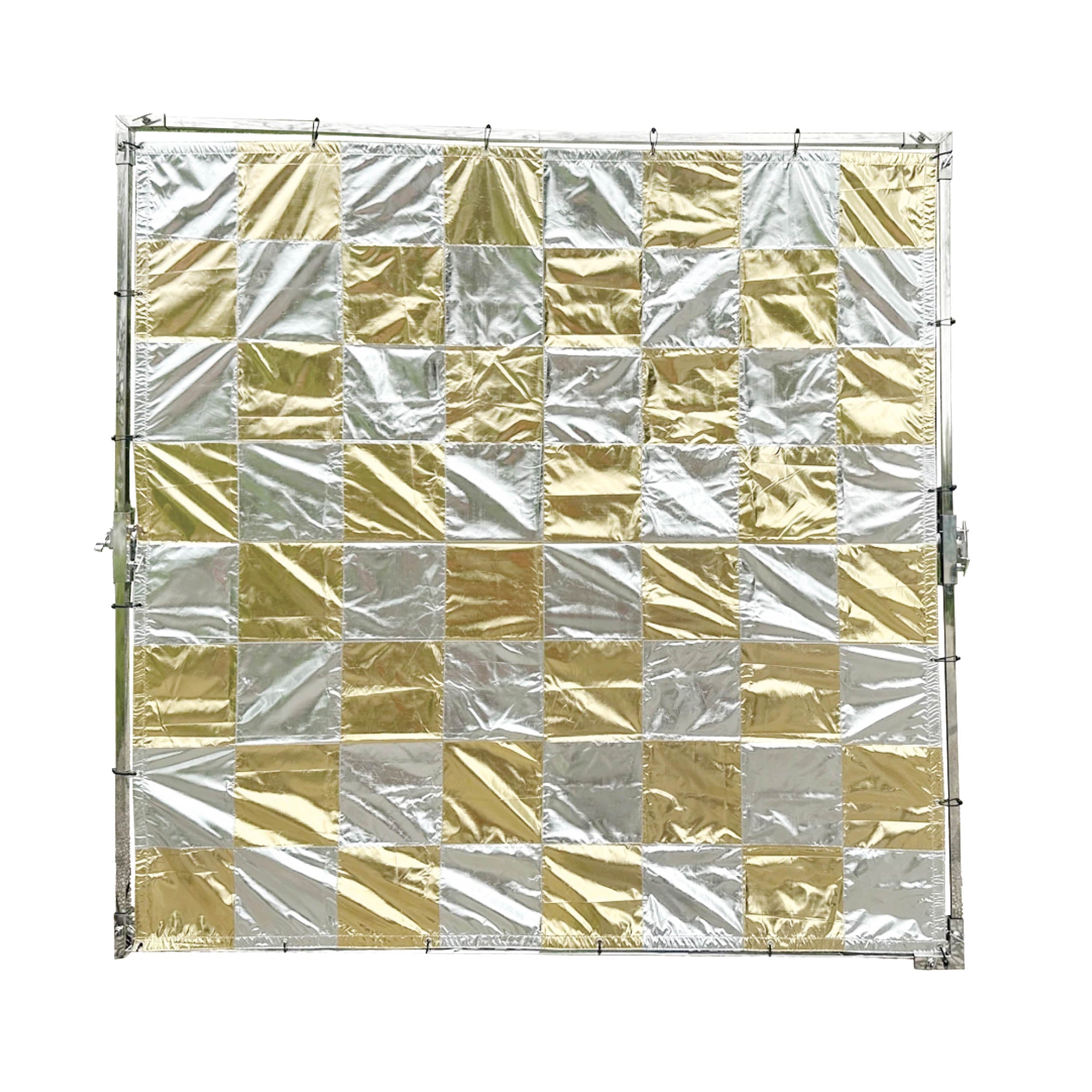 PixaPro Silver/Gold Large Checkerboard Fabric for Butterfly Frame