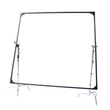 PiXAPRO Heavy-Duty Butterfly Frame Sun Diffuser Panel mounted to two C-Stands (C-Stands are NOT included)