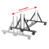 The PiXAPRO Polyboard Stand with Caster Wheels is Extendible
