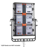 Godox AB03-03 Three-Panel Mounting Bracket with three KNOWLED P1200R-Hard Pro panels mounted to it