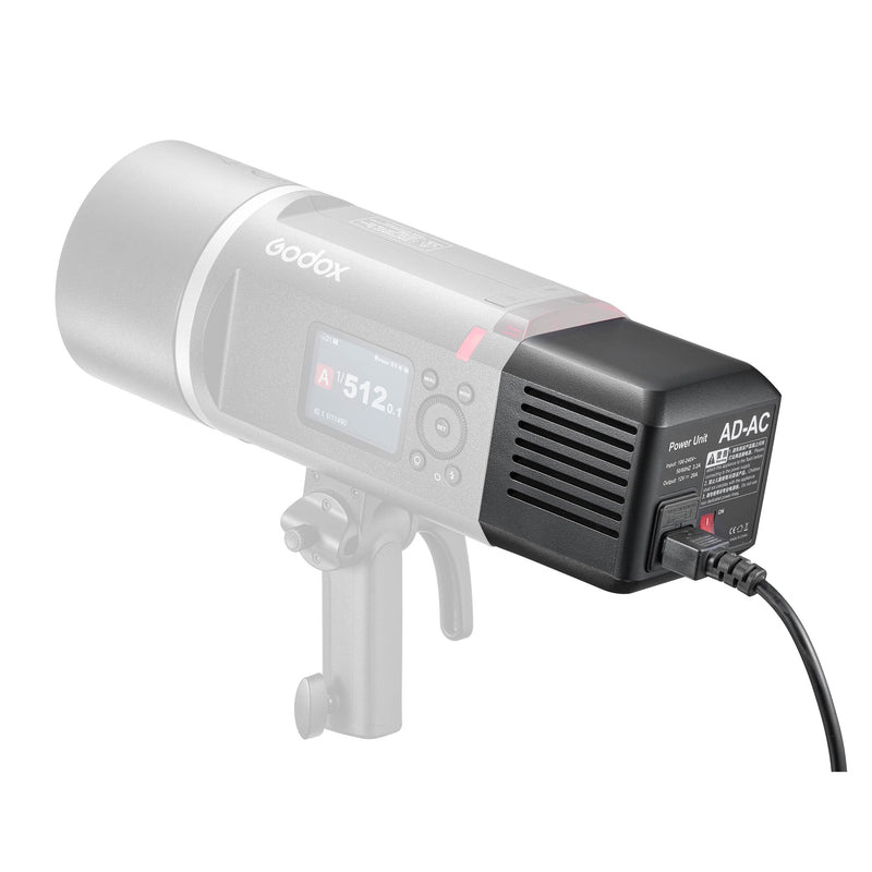 Godox AD600BMII Manual Flash Strobe Lighting Unit with AC Adapter