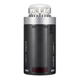 The Godox AD300proII Portable Battery Flash (Top View with No Reflector)