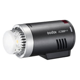 The Godox AD300proII Portable Battery Flash With No Reflector