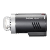 The Godox AD300proII Portable Battery Flash (Left Side View With No Reflector)