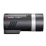 The Godox AD300proII Portable Battery Flash (Right Side View With Reflector)