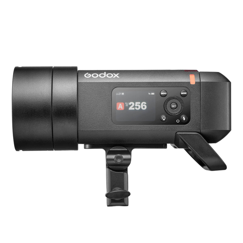 Godox AD400ProII 400Ws Portable Outdoor Battery Flash (Left Side View)