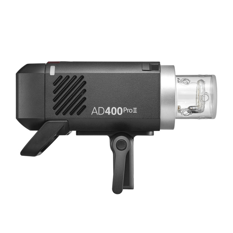Godox AD400ProII 400Ws Portable Outdoor Battery Flash (Right Side View With No Reflector)