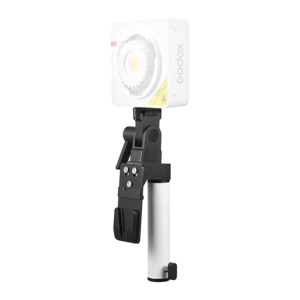 GODOX AK-B01 NP-F Battery Plate Grip Mounted to a Godox ML100 Bi