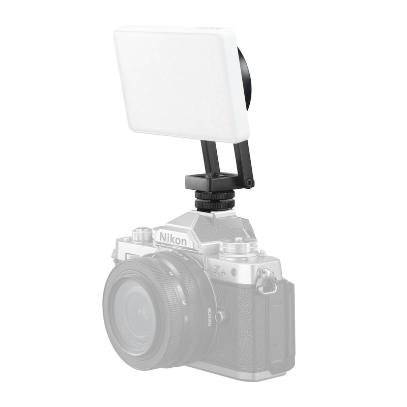 Godox AM01 Magnetic Bracket mounted to a camera via the included Shoe Mount