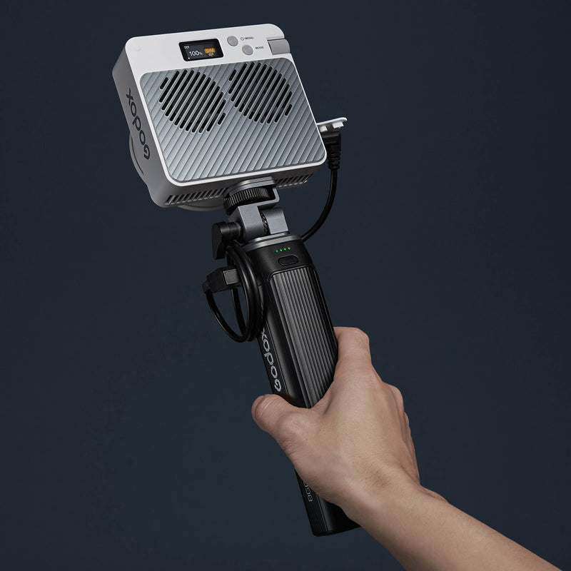 Godox BG02 Battery Grip Being used with a Godox ML100Bi