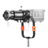 GODOX KNOWLED BP26K Projection attachment mounted to a KNOWLED M1000R Cine Light