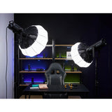 Godox CS-65T Slim-Lined Lantern Diffuser  being used to illuminate a streaming set