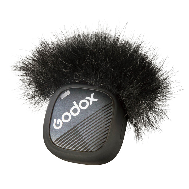 Godox CUBE-C Wireless Microphone Kit 2 Transmitter with Furry Wind Shield