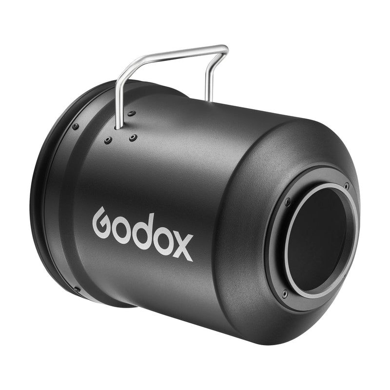 Godox DL5 Parallel Beam Booster for S60 and S60Bi (Three-Quarter Back View)