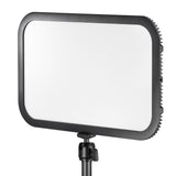 Godox ES45 LED light on a stand with a white background