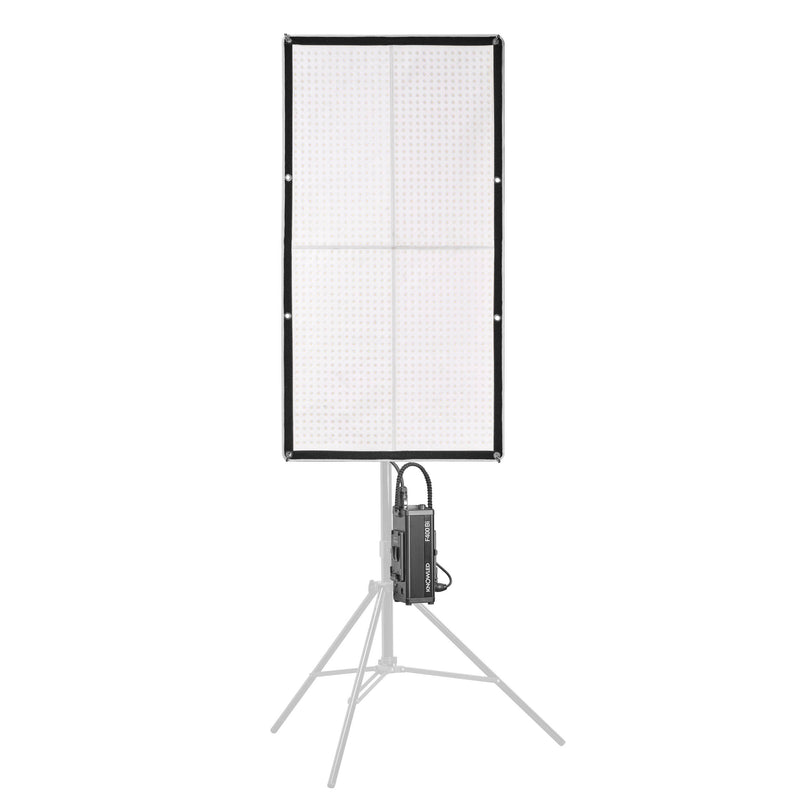 Godox Knowled F400Bi on a Stand Front View (Stand not Included)