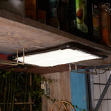 Godox FH50Bi Flexible Bi-Colour LED Light Panel stuck to a ceiling for low-profiled overhead lighting
