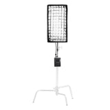 GODOX FL100R Flexible RGB LED Light Mat Panel Mounted to a C-Stand with Softbox