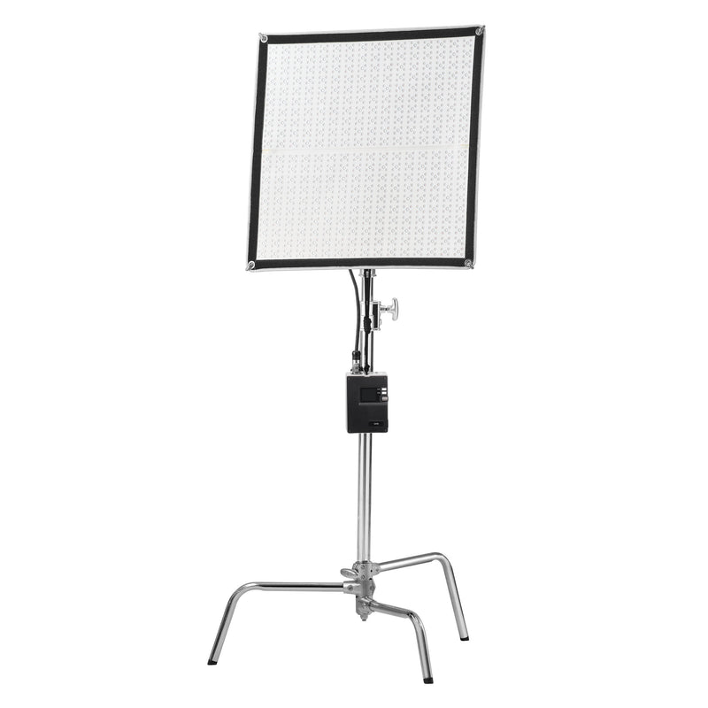 GODOX FL200R Flexible RGB LED Light Mat Panel Mounted to a C-Stand