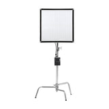 GODOX FL200R Flexible RGB LED Light Mat Panel Mounted to a C-Stand