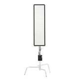 GODOX FL200SR Flexible RGB LED Light Mat Panel Mounted to a C-Stand