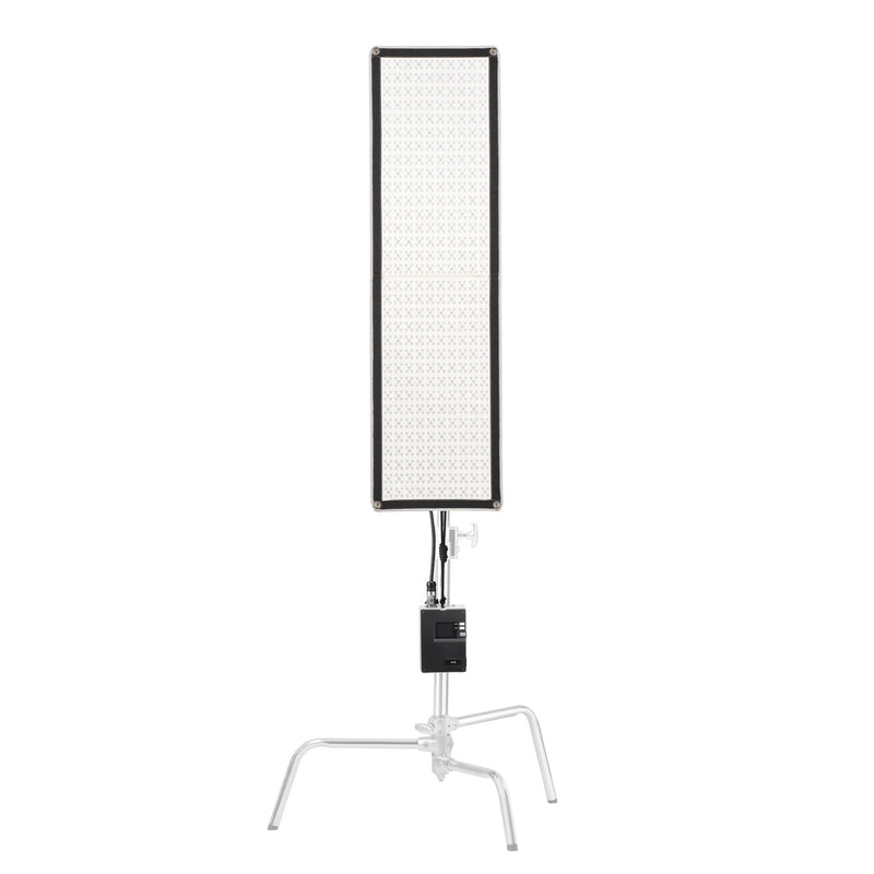 GODOX FL200SR Flexible RGB LED Light Mat Panel Mounted to a C-Stand
