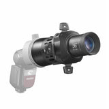 Godox AD-FP Projection attachment mounted to a V860III Speedlite