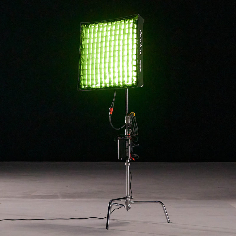 GODOX FS200 Softbox being used with a KNOWLED F200R LED Light Mat