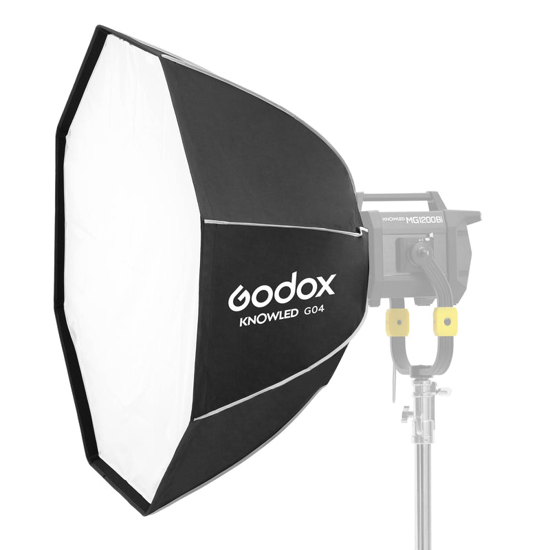 GODOX GO4 120cm 4ft G-Mount Octagonal Softbox on a KNOWOLED MG1200Bi