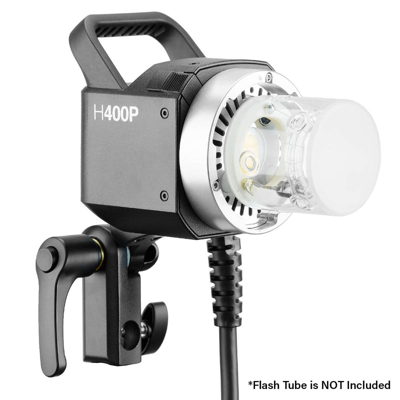 Godox H400P Extension Head for the AD400Pro and AD400ProII with Flash Tube Attached