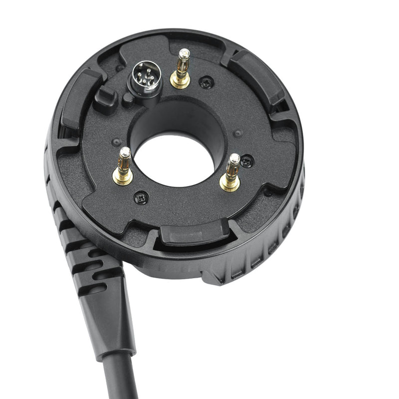 A Close-up Godox H400P Extension Head Socket
