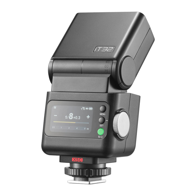 iFlash iT32 Modular TTL Camera Flash with X5 Interchangeable Hot Shoe/Trigger Bundle