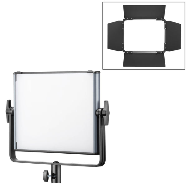 LDX50R RGBWW Ultra-Thin Flat Panel LED Light with Barndoor