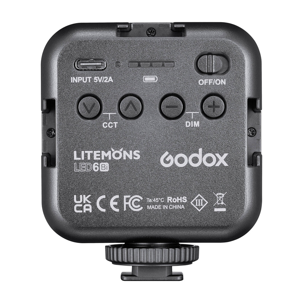 Godox LED6Bi Litemons Lampe vidéo LED de poche Bicolore3200-6500K | La Godox LED6Bi Litemons Lampe vidéo LED de poche Bicolore3200-6500K | La