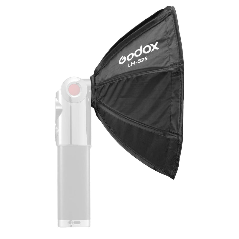 GODOX  LM-S25 Octagonal Softbox For The LUX Master Retro Flash (Side View)
